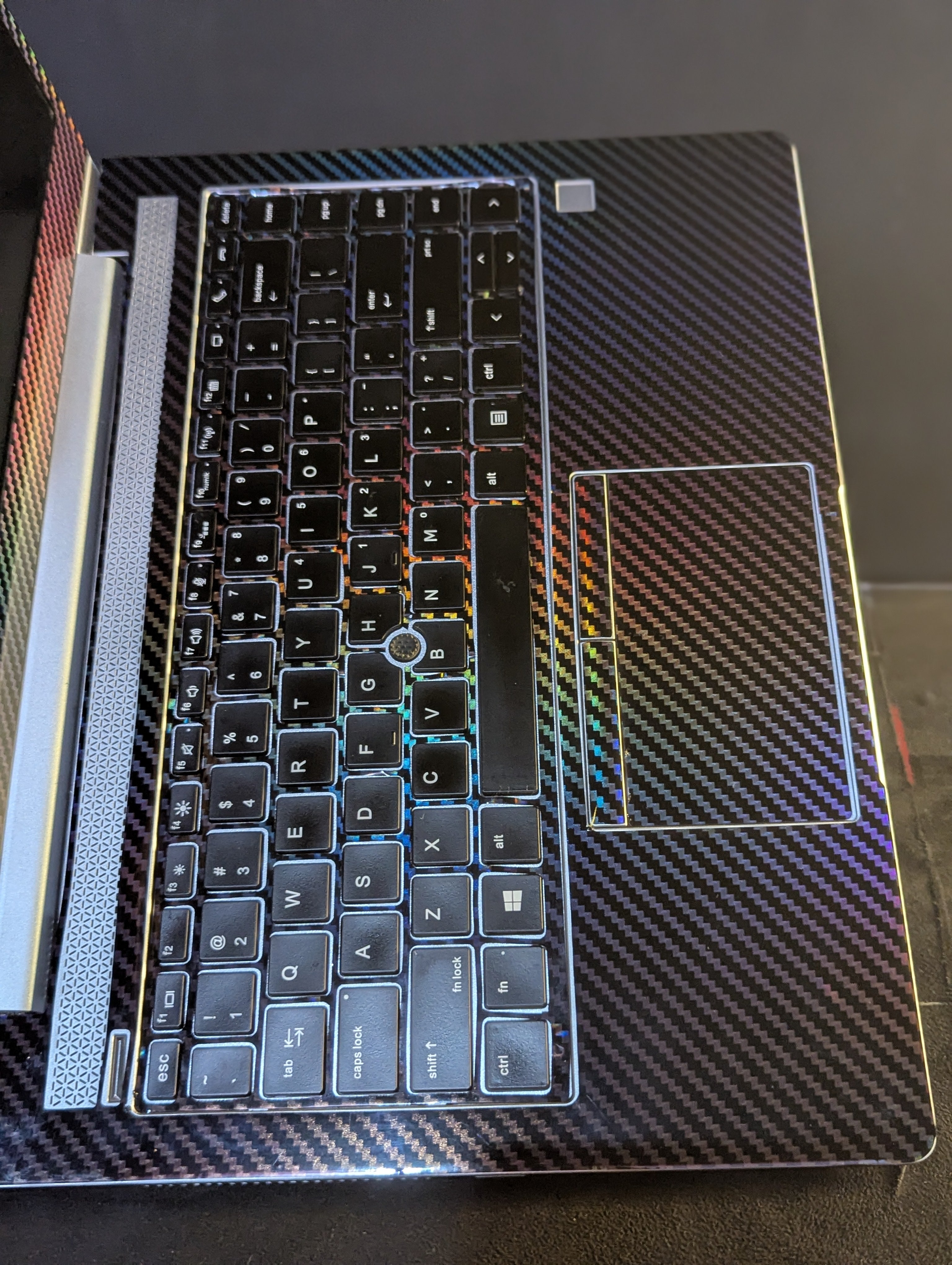 Multicolor Carbon Fiber- 360 Laptop Skin