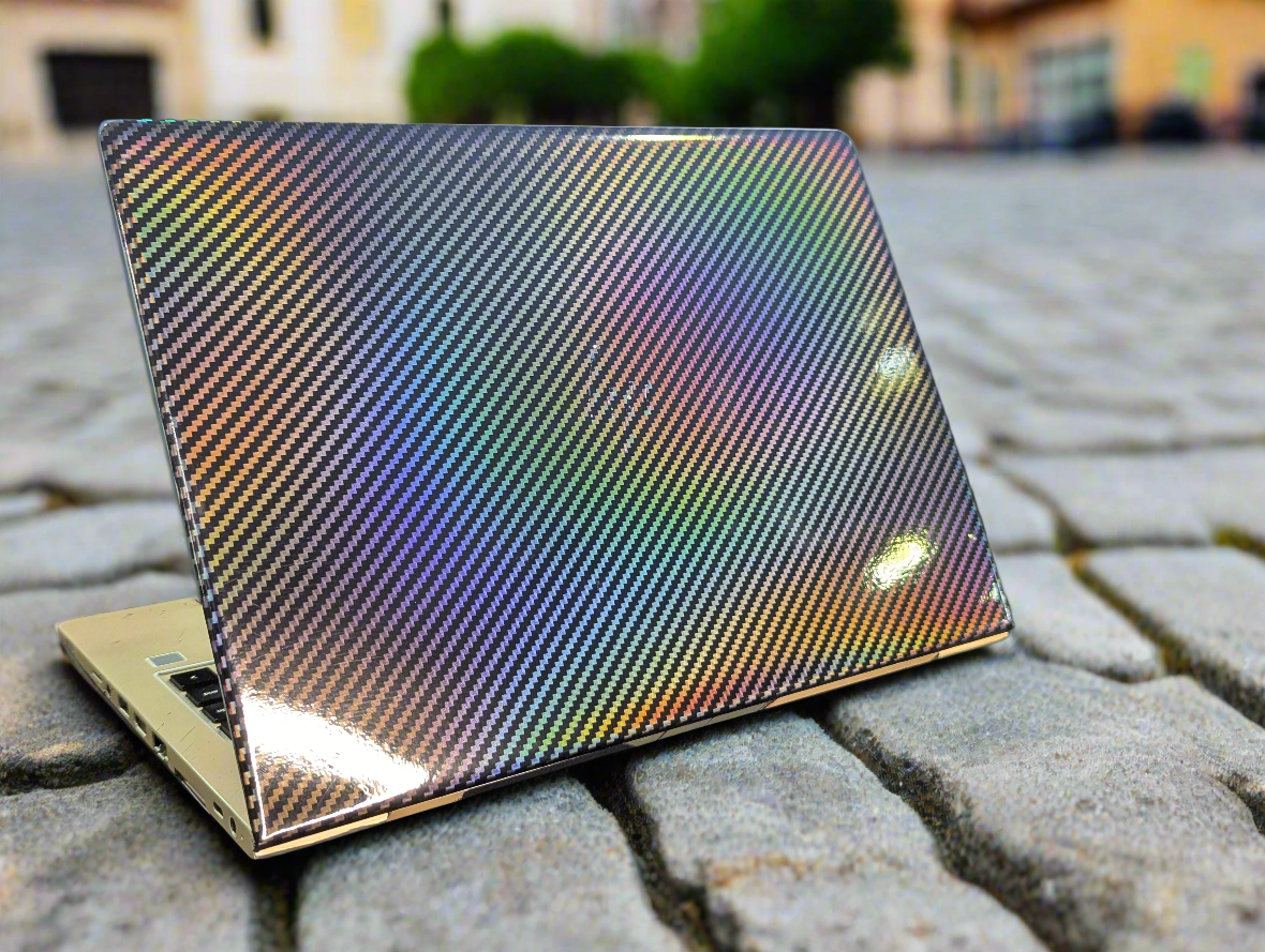 Multicolor Carbon Fiber- 360 Laptop Skin