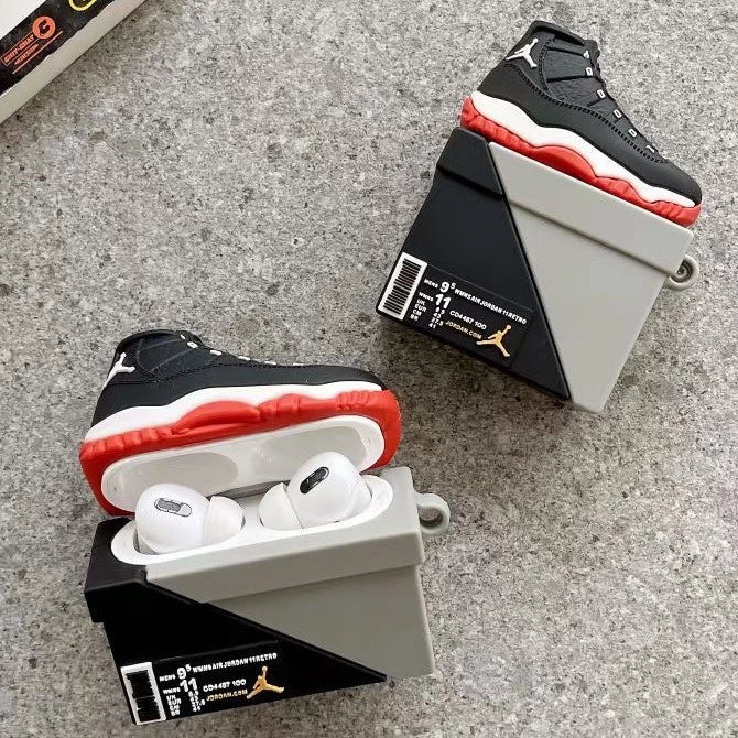 Jordan 11 Black Grey Airpods Case For Pro and Pro2