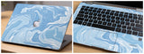 Abstract Blue Fluid Art - Laptop Skin