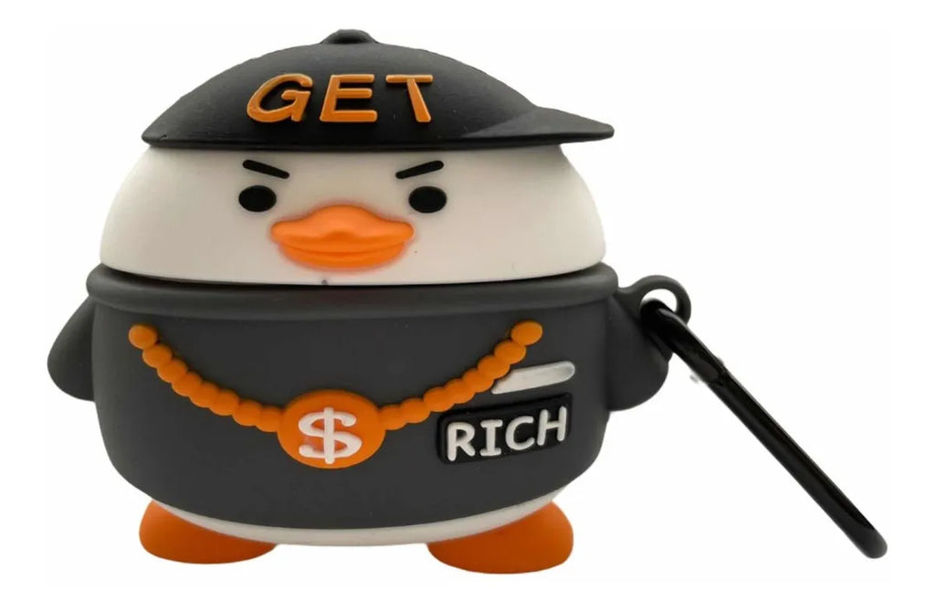 Rich Duck Cartoon Airpods Case Cover For Pro and Pro2
