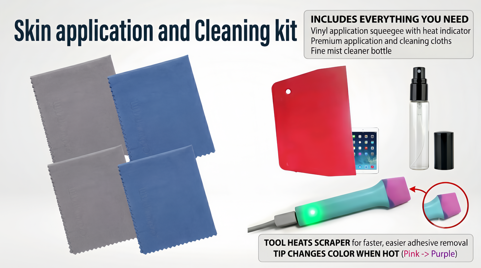 Skin application and Cleaning kit
