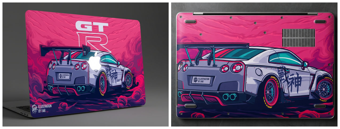 GTR Rearview Power - 2D Laptop Skin