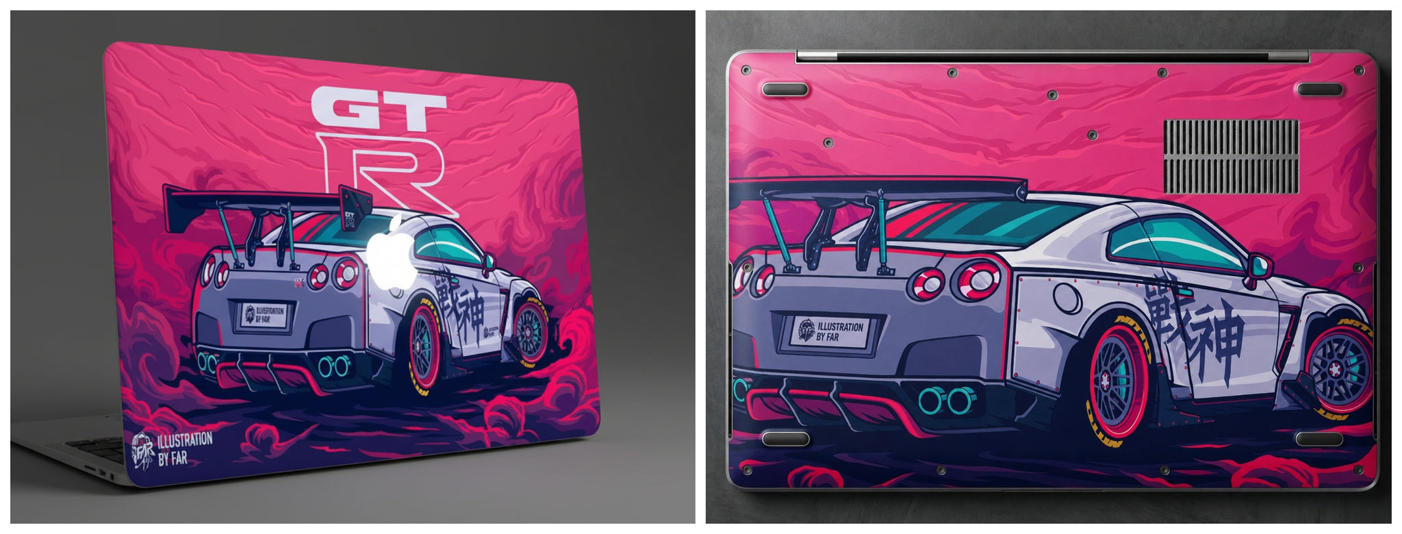 GTR Rearview Power - 2D Laptop Skin