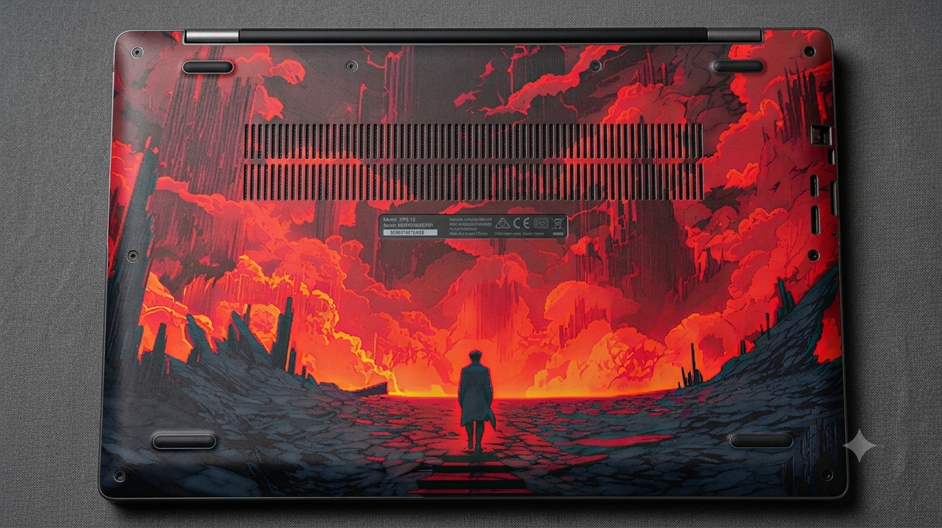 Dark fantasy landscape - Laptop Skin