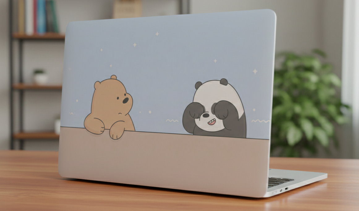 Grizzly and Panda - Laptop Skin