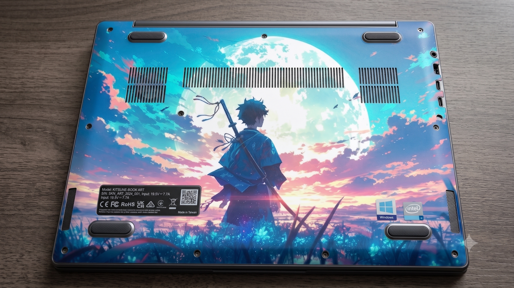 Anime Moon landscape - Laptop Skin