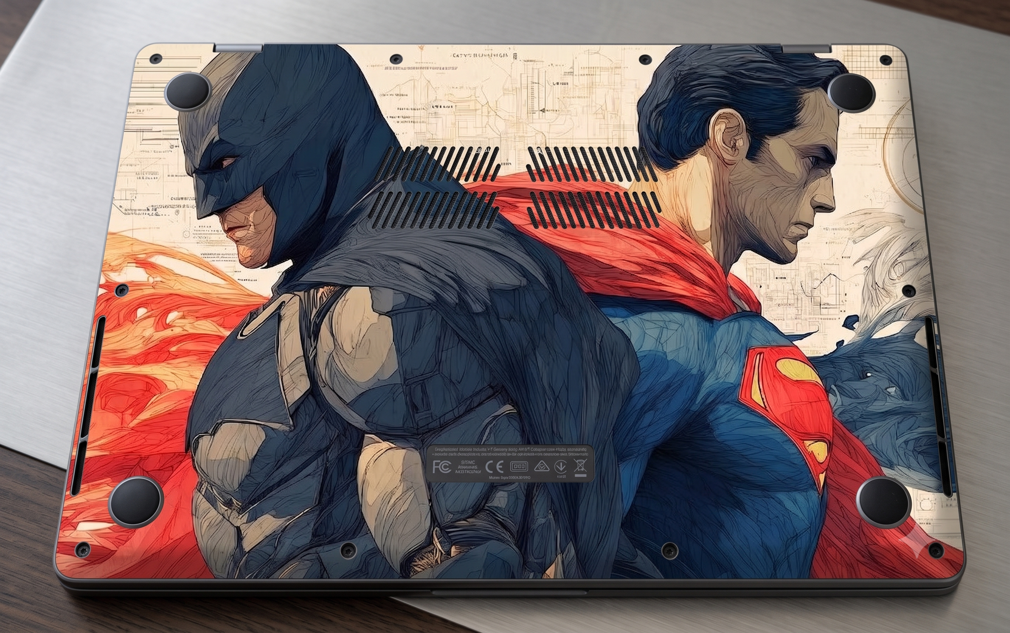 Batman and Superman - Laptop Skin