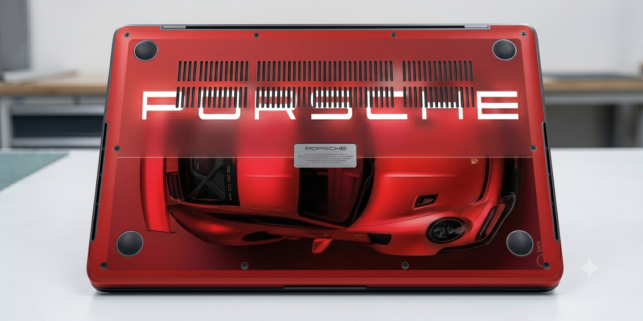 Red Porsche - Laptop Skin