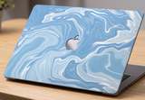 Abstract Blue Fluid Art - Laptop Skin