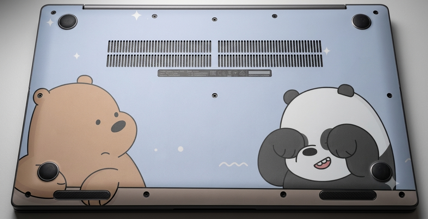 Grizzly and Panda - Laptop Skin