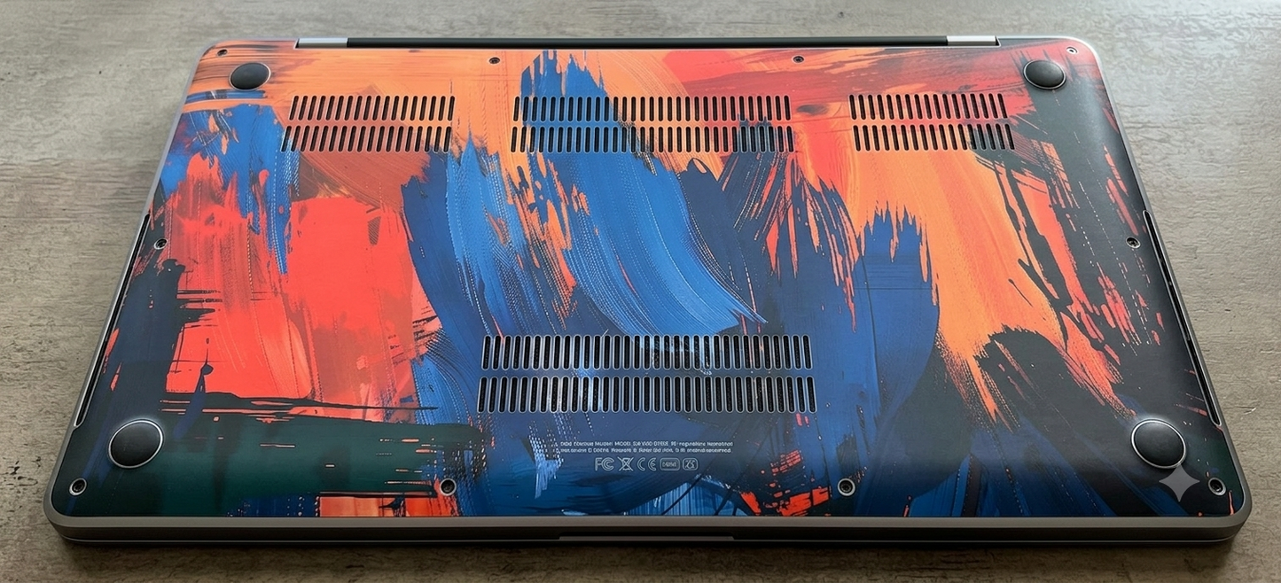 Colorful abstract paint - Laptop Skin