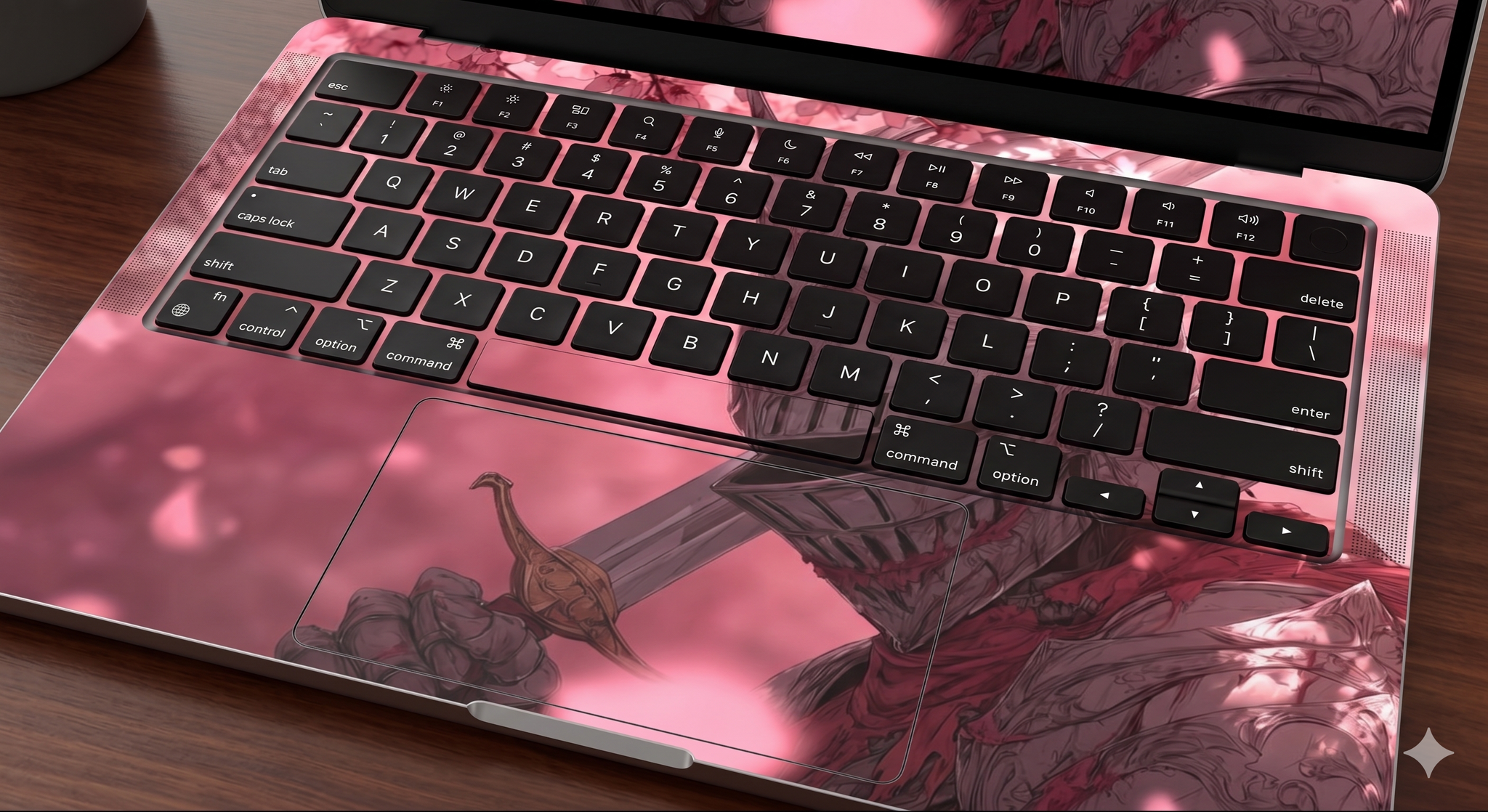 pink knight-themed- Laptop Skin