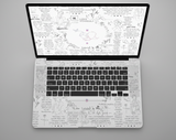 Doodle pattern - Laptop Skin
