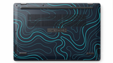 Abstract topographic line background- Laptop Skin