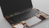 Vintage-aesthetic collage - Laptop Skin