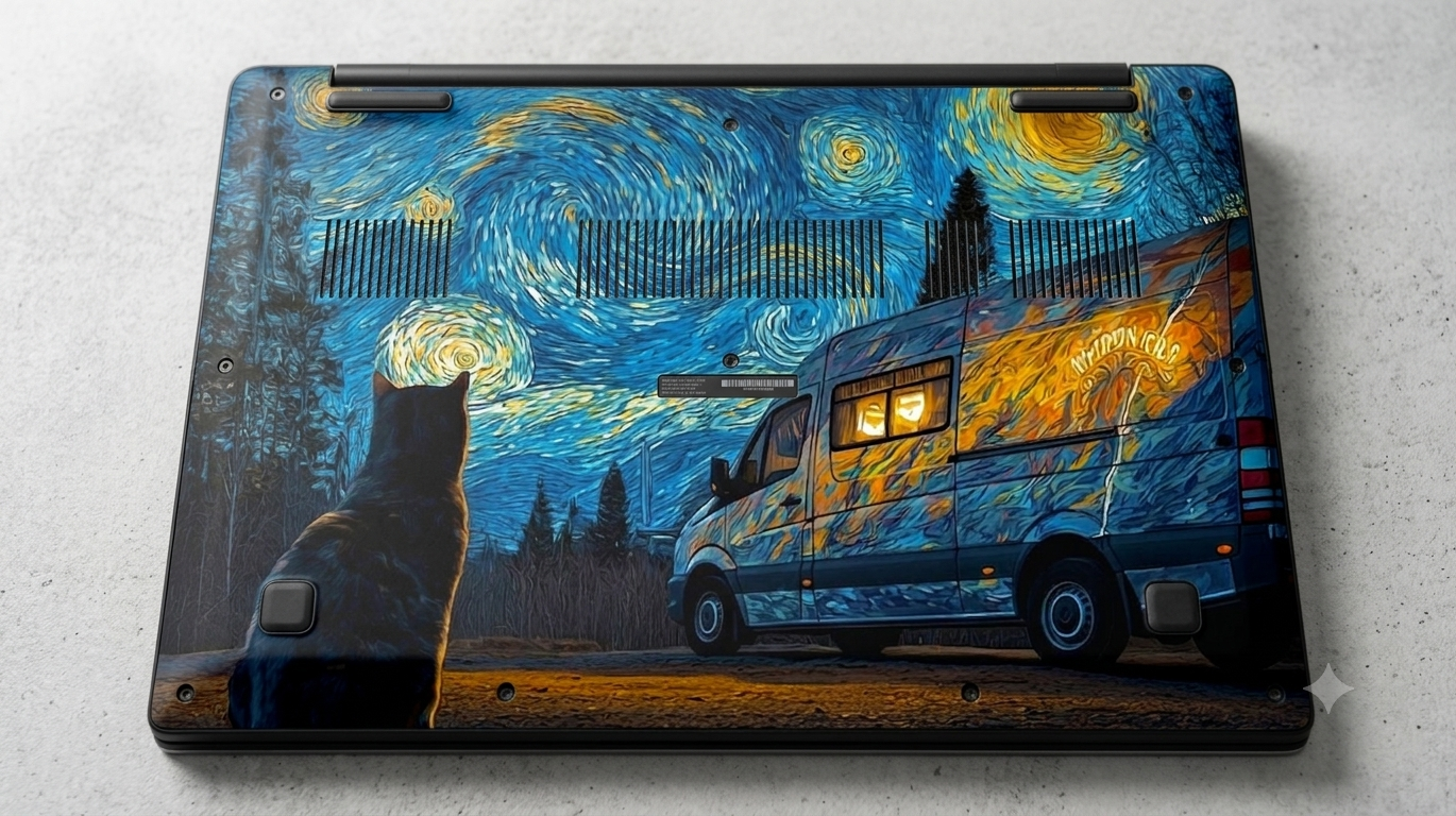 Van Gogh's Starry Night - Laptop Skin
