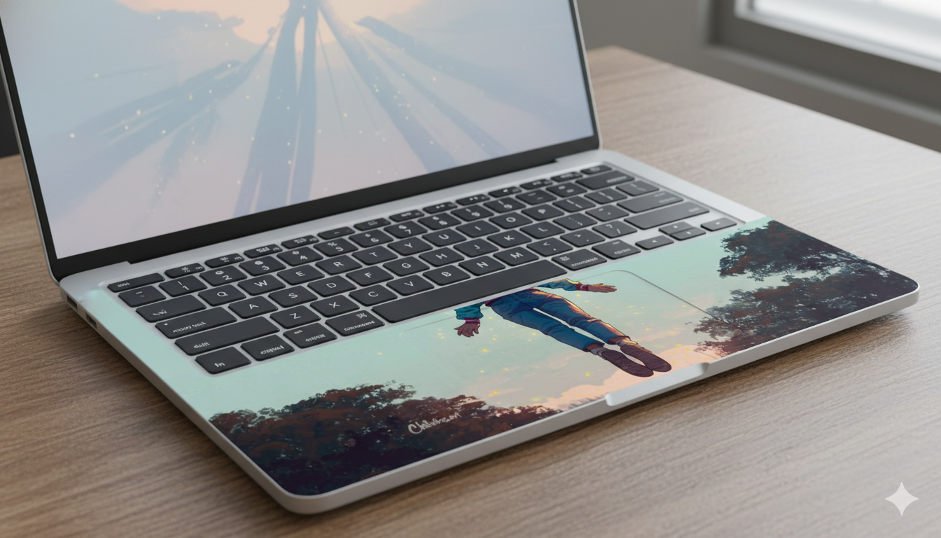 Floating Girl - Laptop Skin