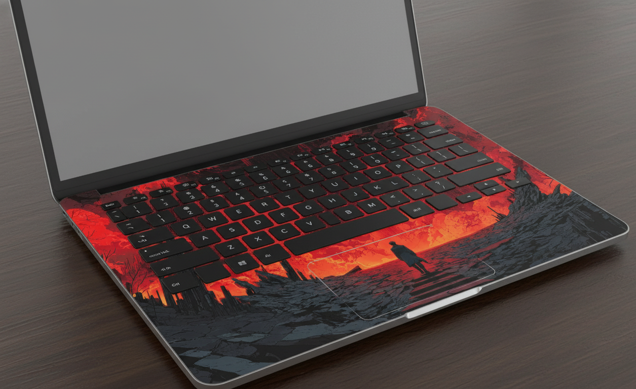 Dark fantasy landscape - Laptop Skin