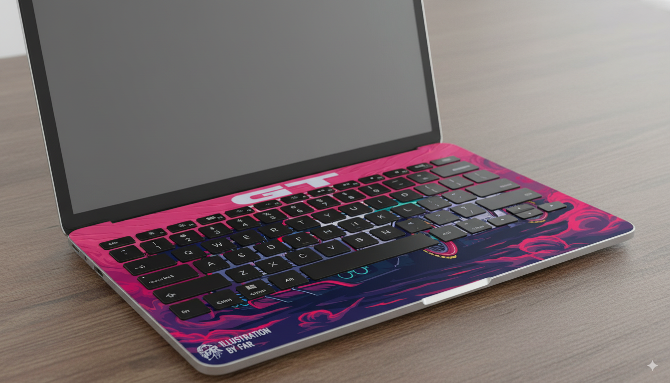 GTR Rearview Power - 2D Laptop Skin