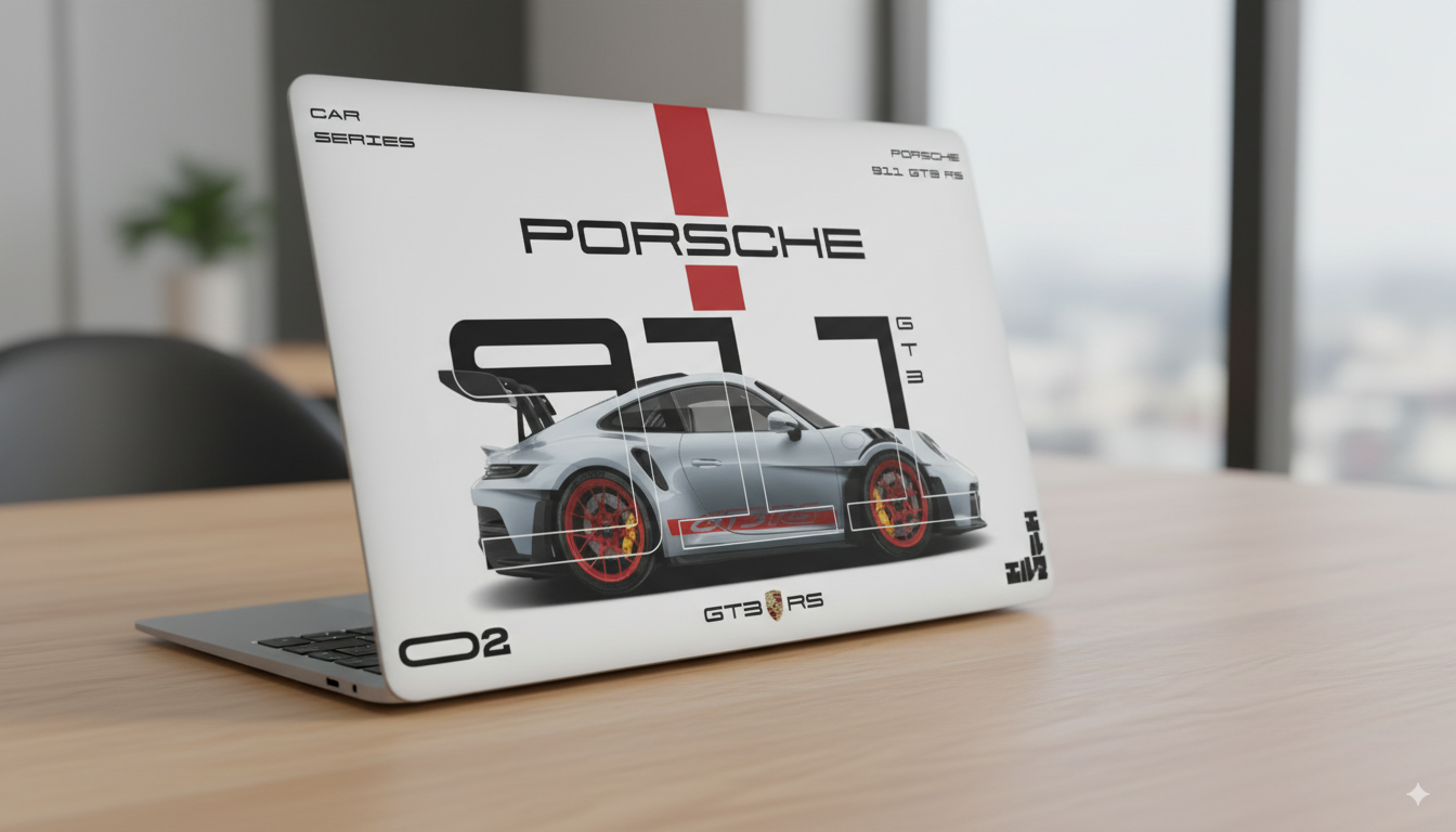 Porsche 911 GT3 RS- Laptop Skin