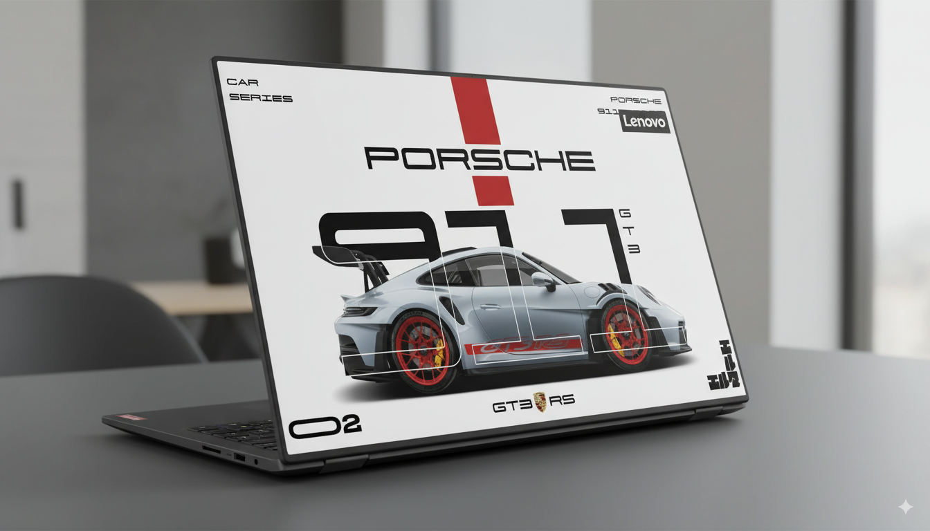Porsche 911 GT3 RS- Laptop Skin