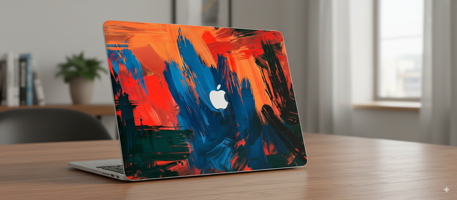 Colorful abstract paint - Laptop Skin