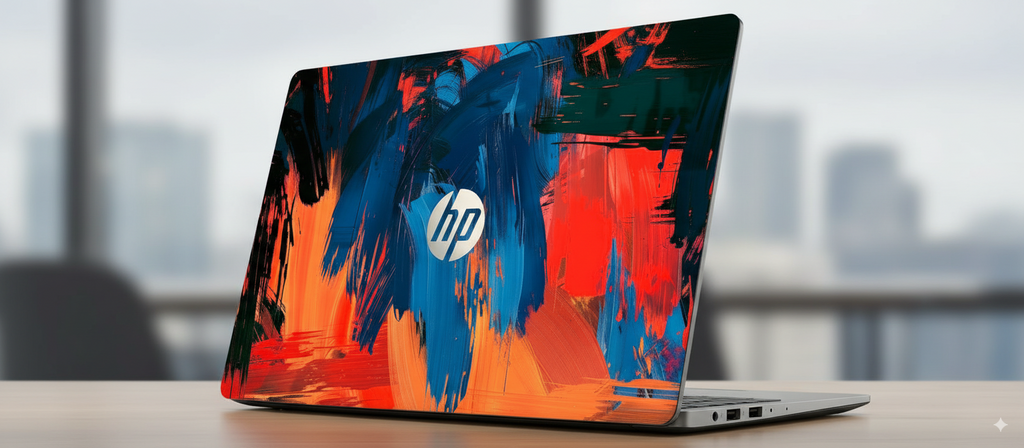 Colorful abstract paint - Laptop Skin