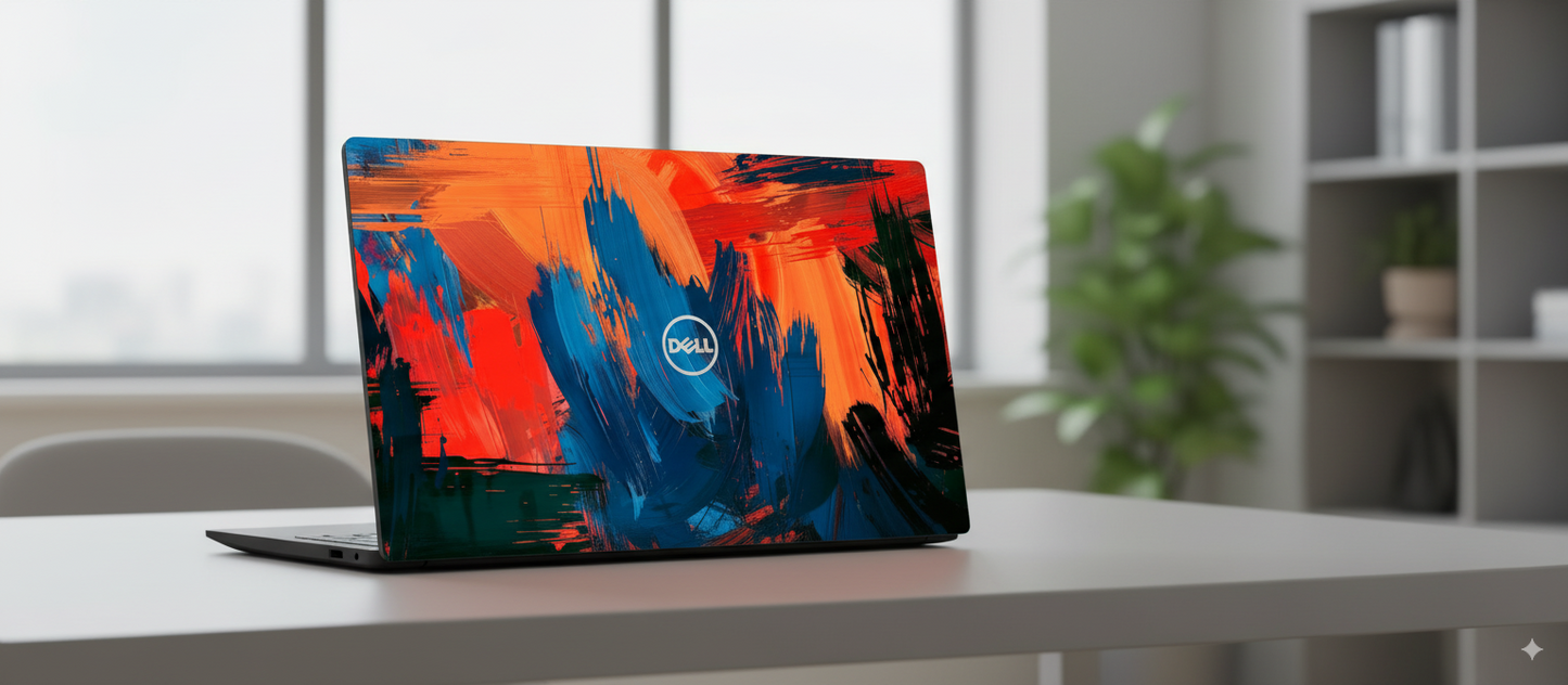 Colorful abstract paint - Laptop Skin