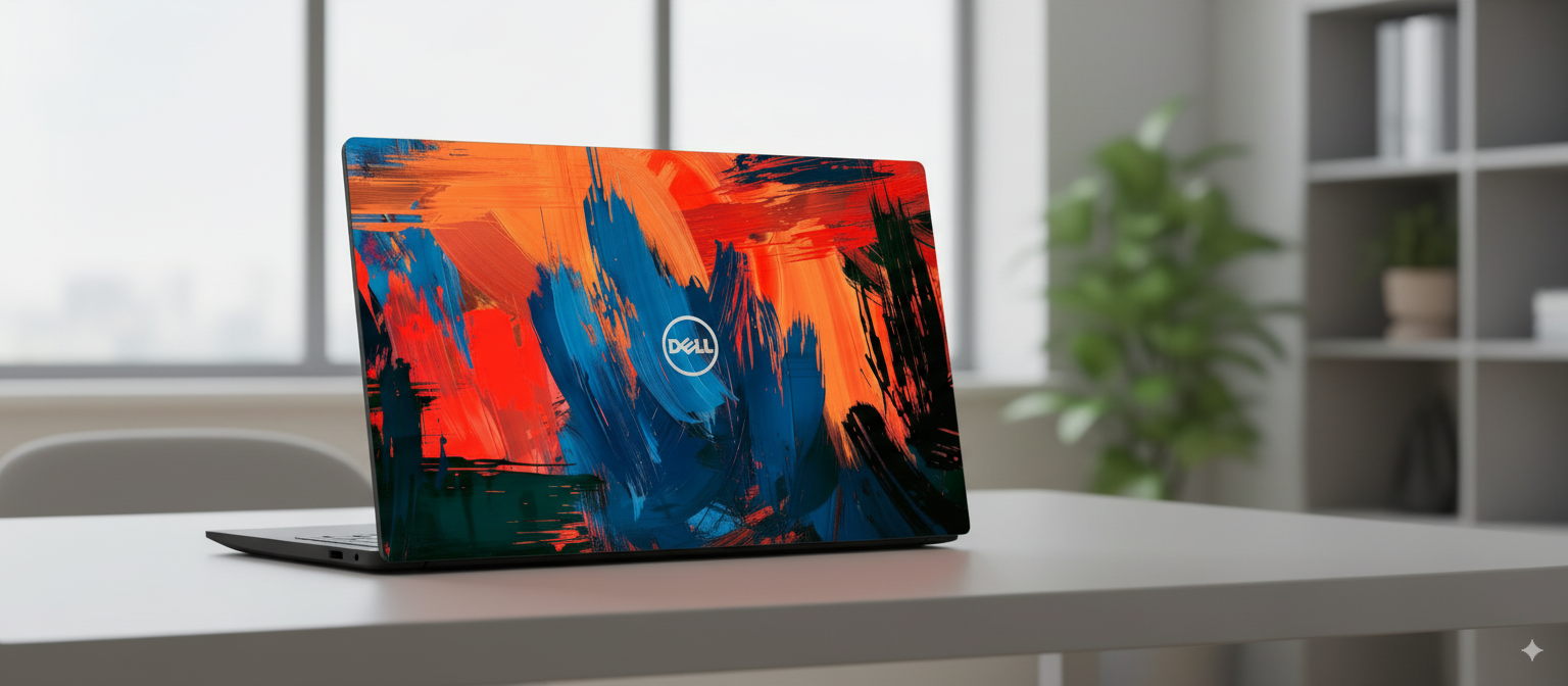 Colorful abstract paint - Laptop Skin