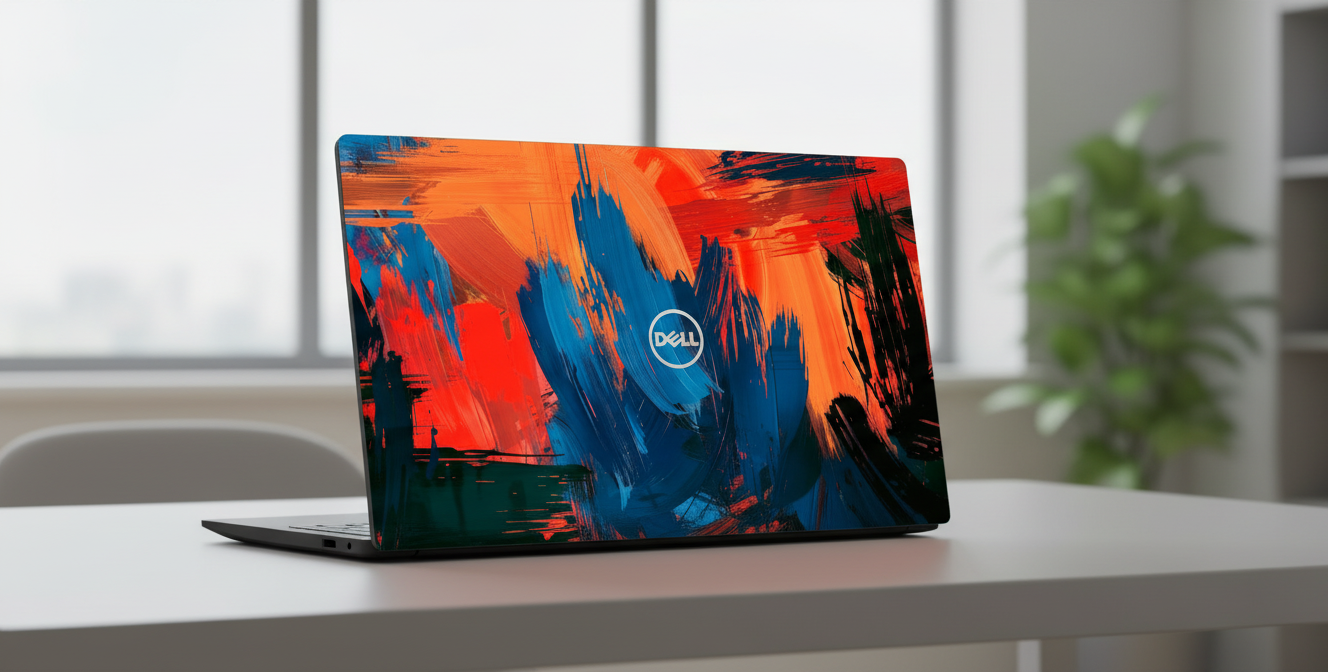 Colorful abstract paint - Laptop Skin