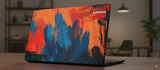 Colorful abstract paint - Laptop Skin