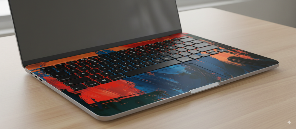 Colorful abstract paint - Laptop Skin