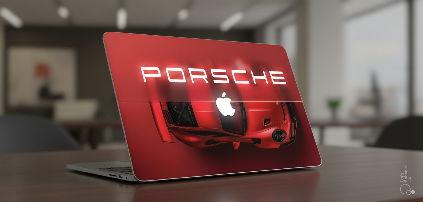 Red Porsche - Laptop Skin
