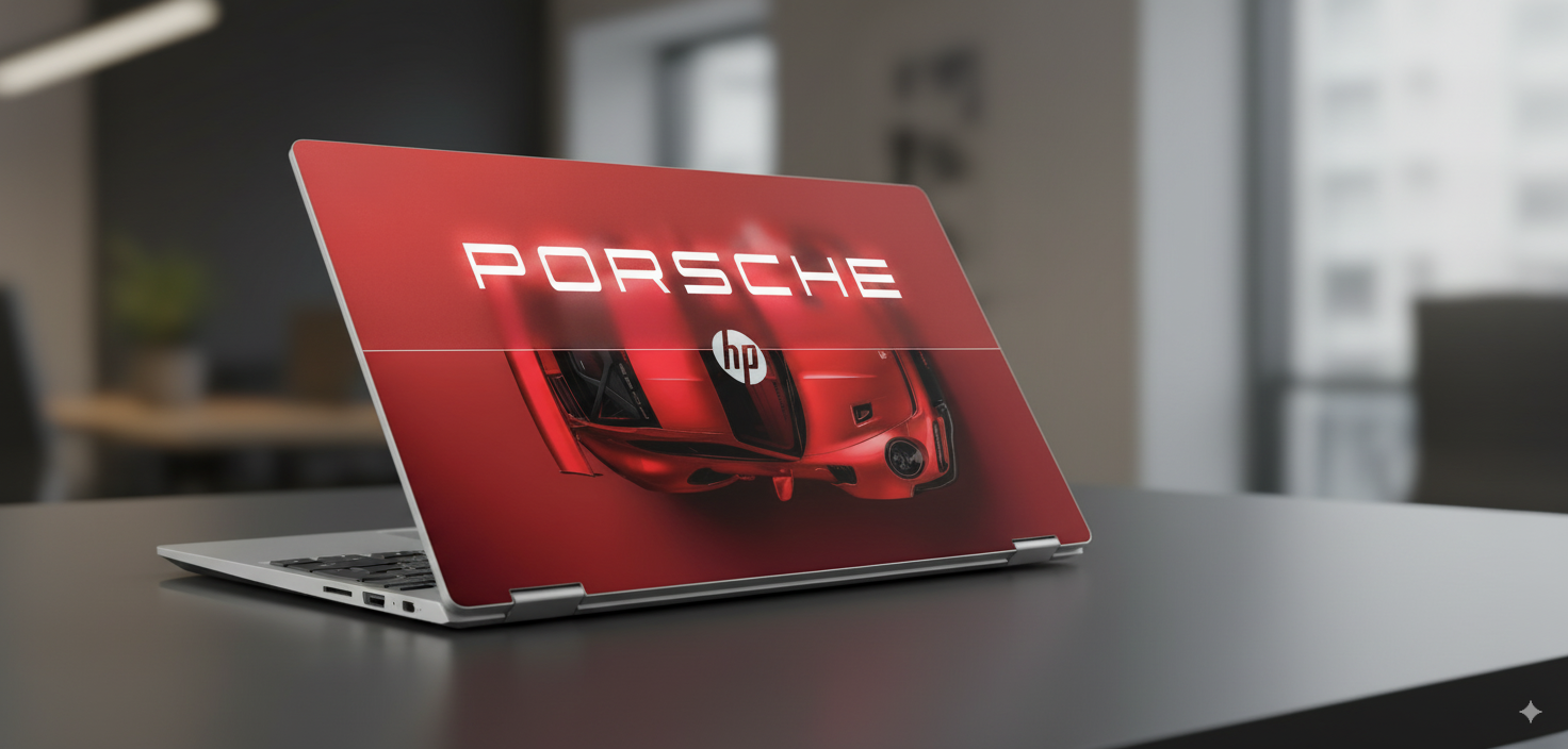 Red Porsche - Laptop Skin