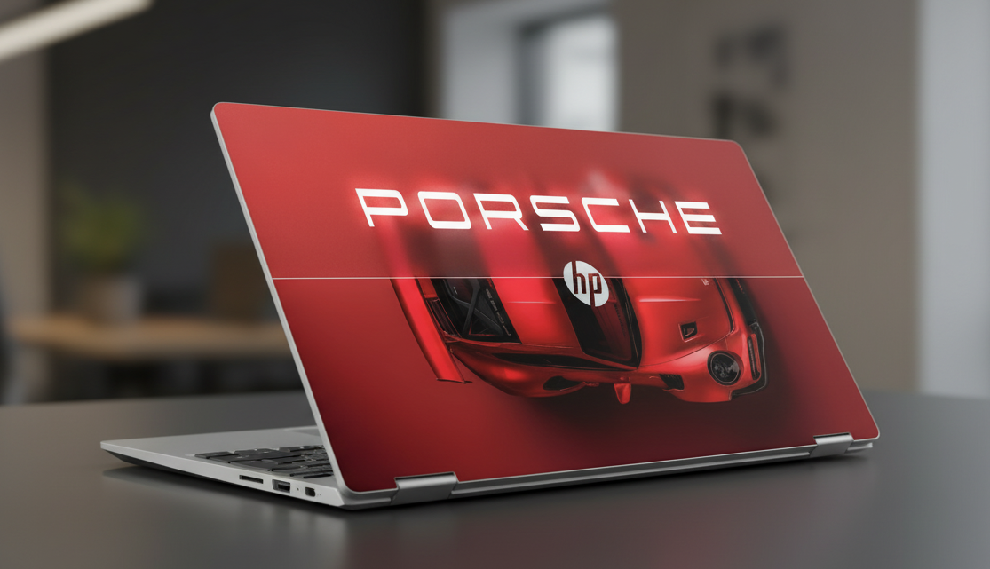 Red Porsche - Laptop Skin