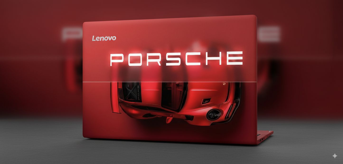 Red Porsche - Laptop Skin