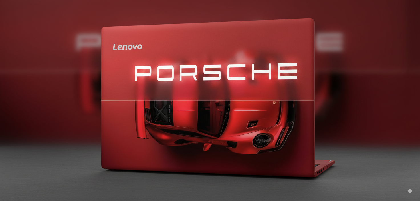 Red Porsche - Laptop Skin