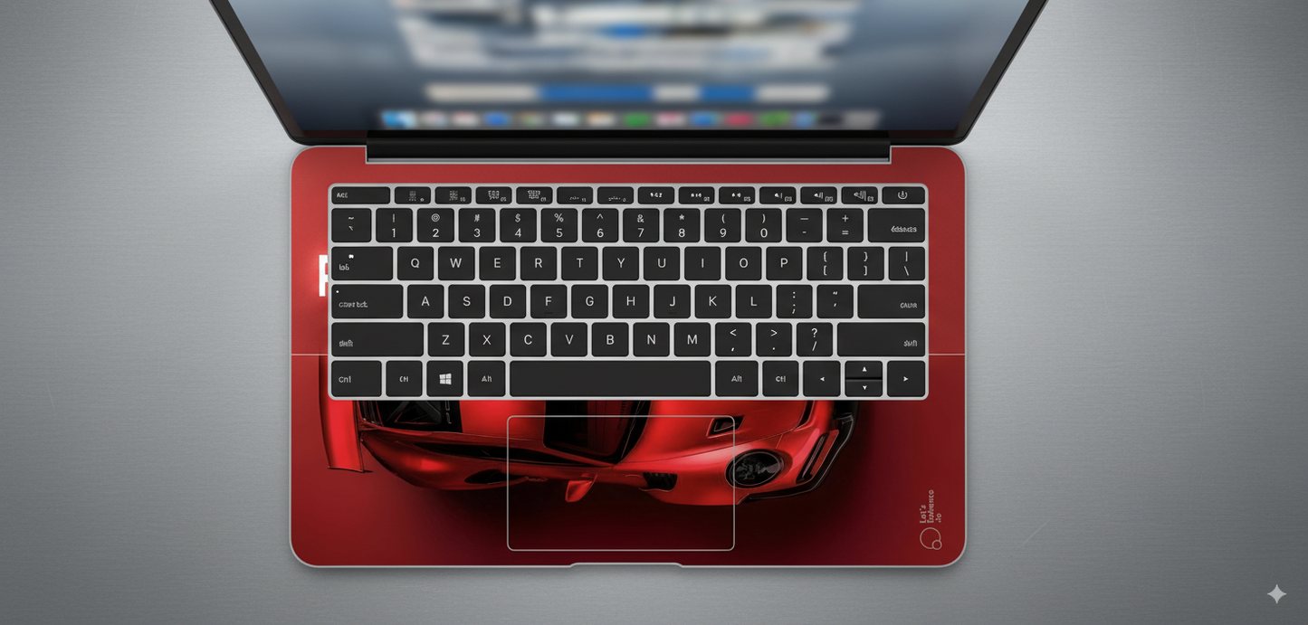 Red Porsche - Laptop Skin