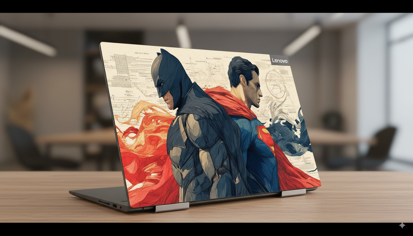 Batman and Superman - Laptop Skin