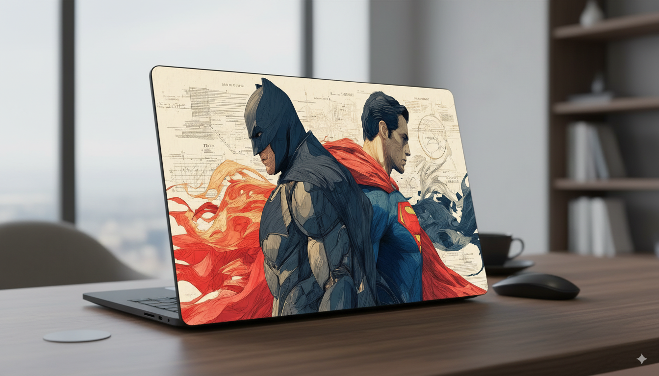 Batman and Superman - Laptop Skin