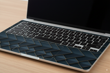 Dark Paper Layers with Gray Pattern- Laptop Skin