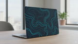 Abstract topographic line background- Laptop Skin