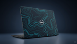Abstract topographic line background- Laptop Skin