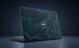 Abstract topographic line background- Laptop Skin