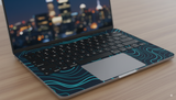 Abstract topographic line background- Laptop Skin