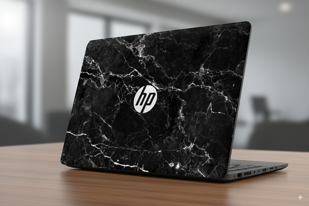 Natural Black Marble - Laptop Skin