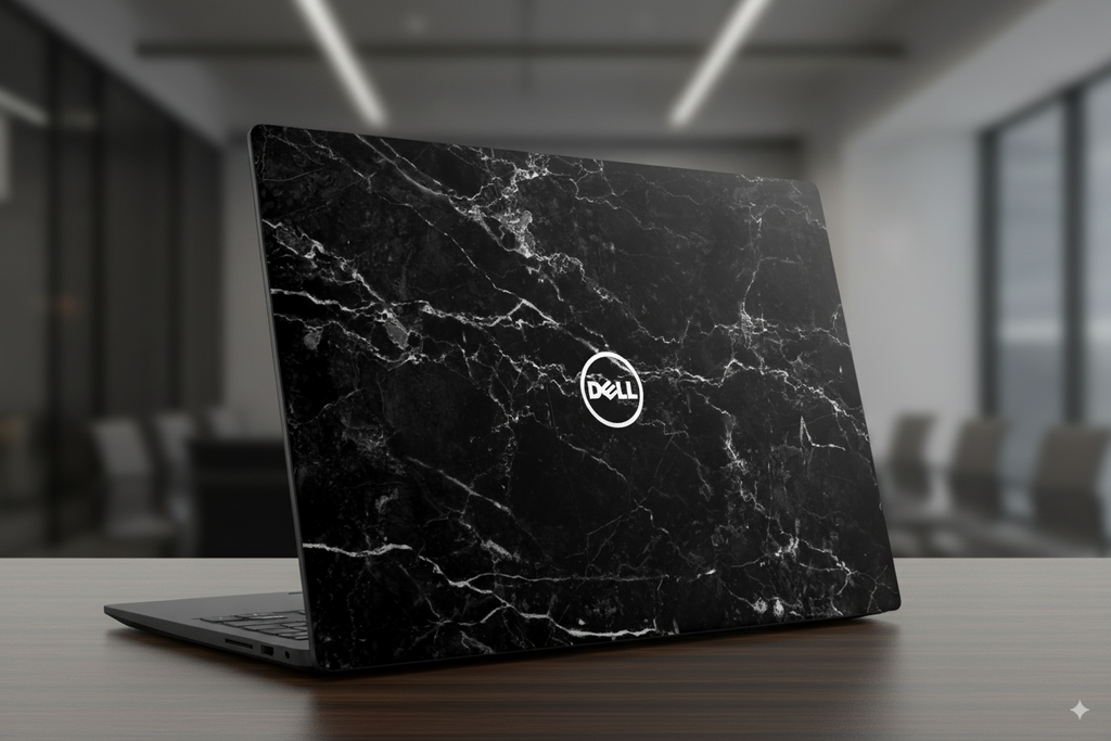 Natural Black Marble - Laptop Skin
