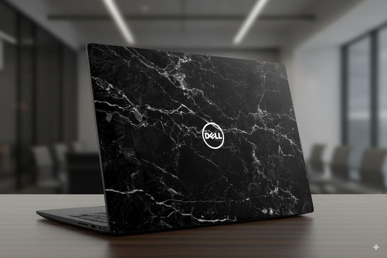 Natural Black Marble - Laptop Skin