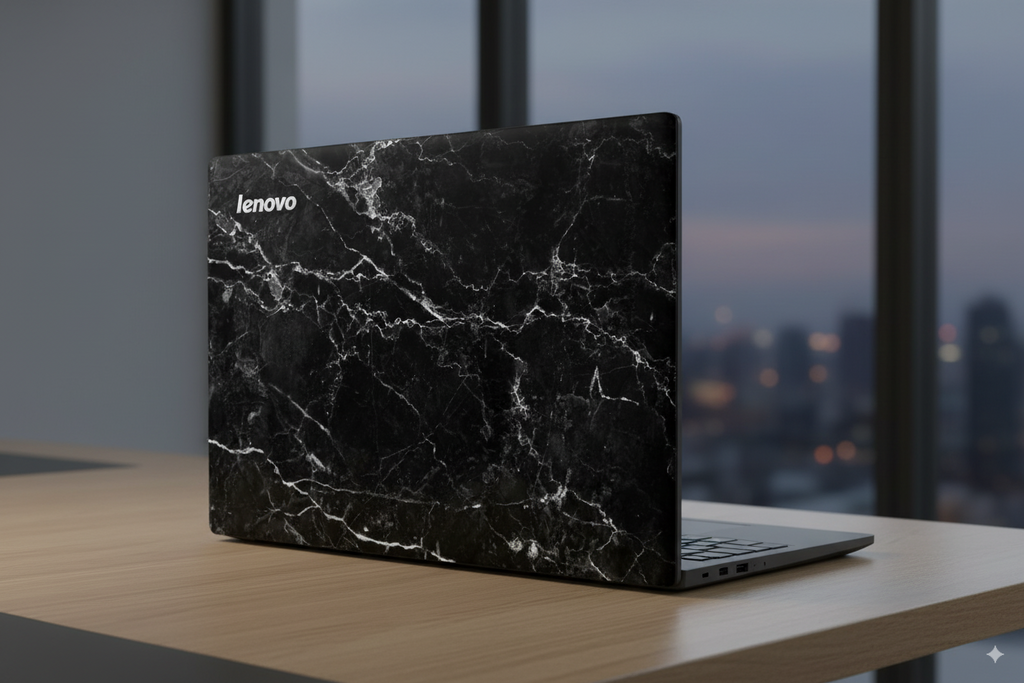 Natural Black Marble - Laptop Skin
